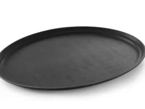 Xl ovalt fad i polyester med melamin finish, 735x600mm