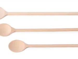 Træskeer - sæt med 3, forskellige størrelser, 3 stk., (L)475mm