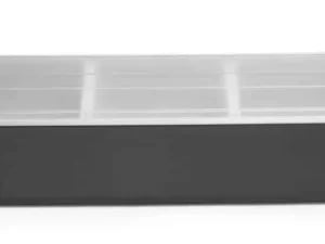 Sort condiment holder med 3 beholdere til bar - Billede 2