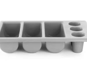 Sort bestikbakke, 530x325x(h)105mm - plads til 4 kurve (kurve ikke inkluderet) - Billede 2