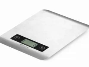 Præcis køkkenvægt i rustfrit stål, vejer op til 5 kg, 169x218x13mm - Billede 2