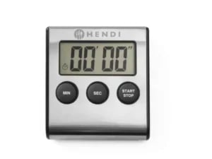 Digitalt køkkenur, 65x70x17mm, med stand og magnet, tæller ned fra 99 min. 59 sek.