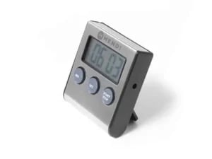 Digitalt køkkenur, 65x70x17mm, med stand og magnet, tæller ned fra 99 min. 59 sek. - Billede 2