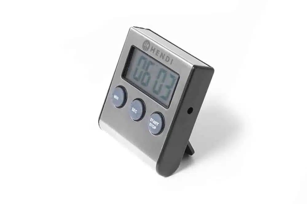 Digitalt køkkenur, 65x70x17mm, med stand og magnet, tæller ned fra 99 min. 59 sek. - Billede 2