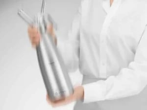 Profi line flødeskumsdispenser, 1l, hvid aluminium, 3 dyser - Billede 3