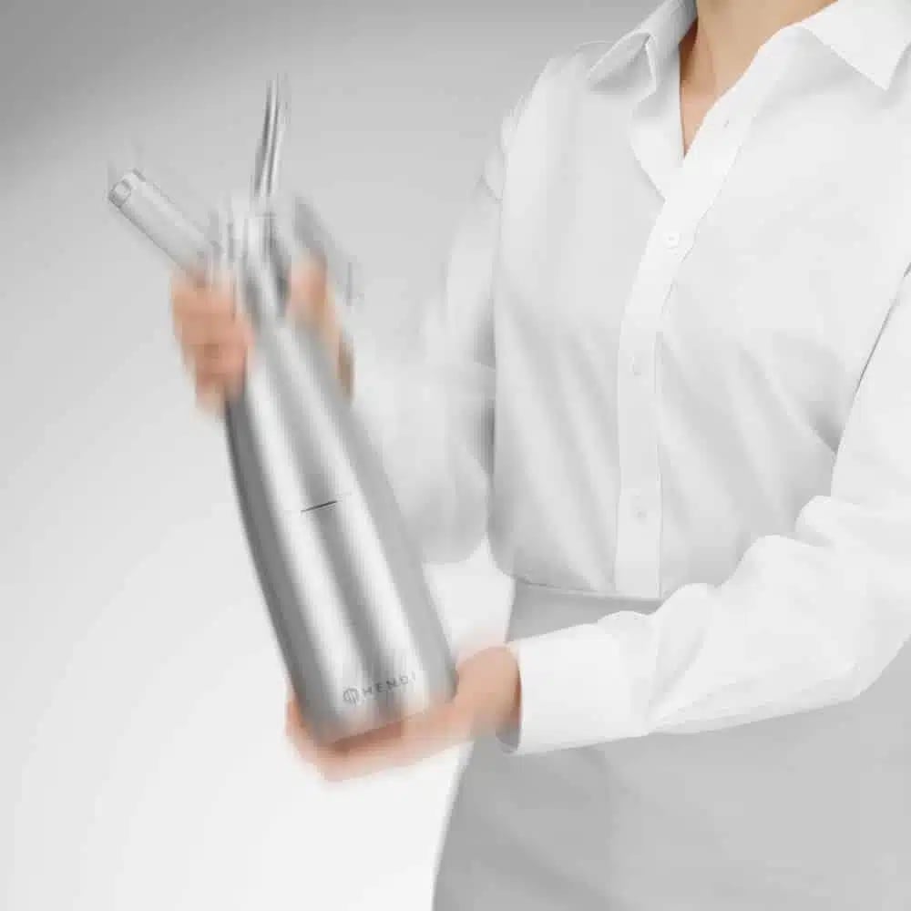 Profi line flødeskumsdispenser, 1l, hvid aluminium, 3 dyser - Billede 3