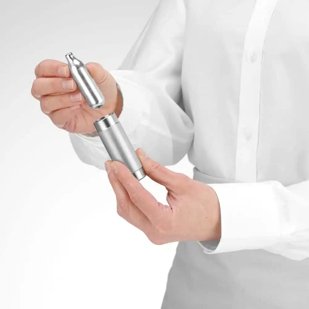 Profi line flødeskumsdispenser, 1l, hvid aluminium, 3 dyser - Billede 4