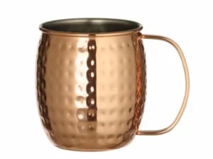 Copper cocktail & ølkrus, 0,4l, kurvet model, 3 funktioner - Billede 2
