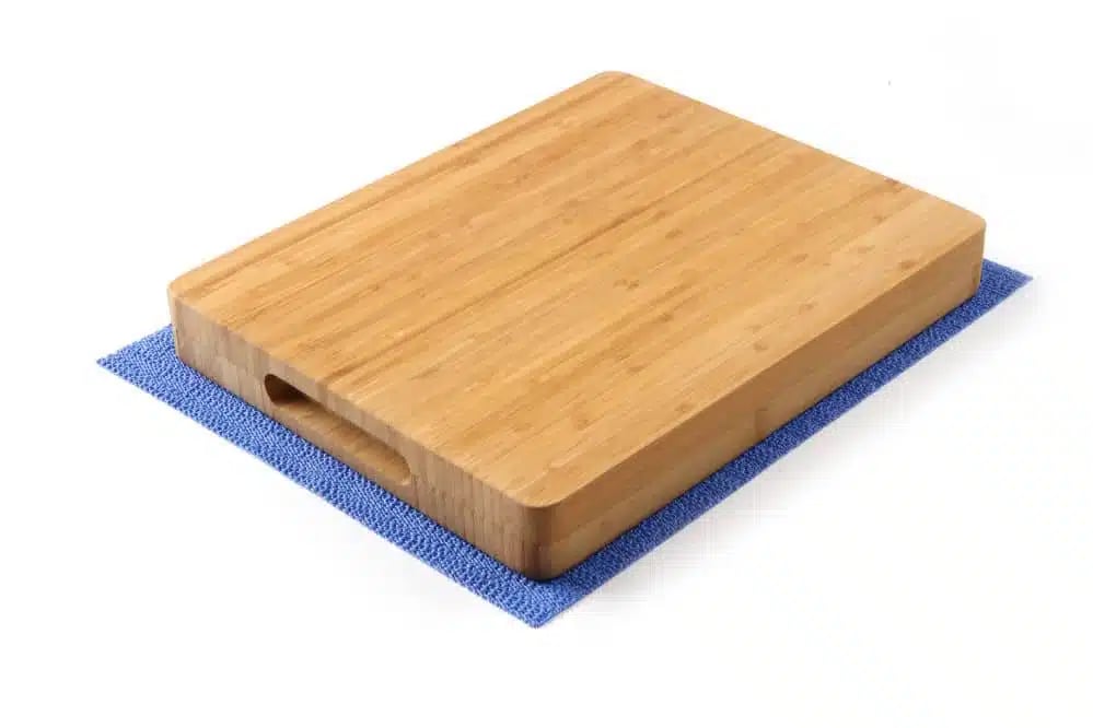Anti-slip måtte, blå, 1500x300x(H)mm, PVC skum, nem at tilpasse, håndvask 40°C - Billede 3