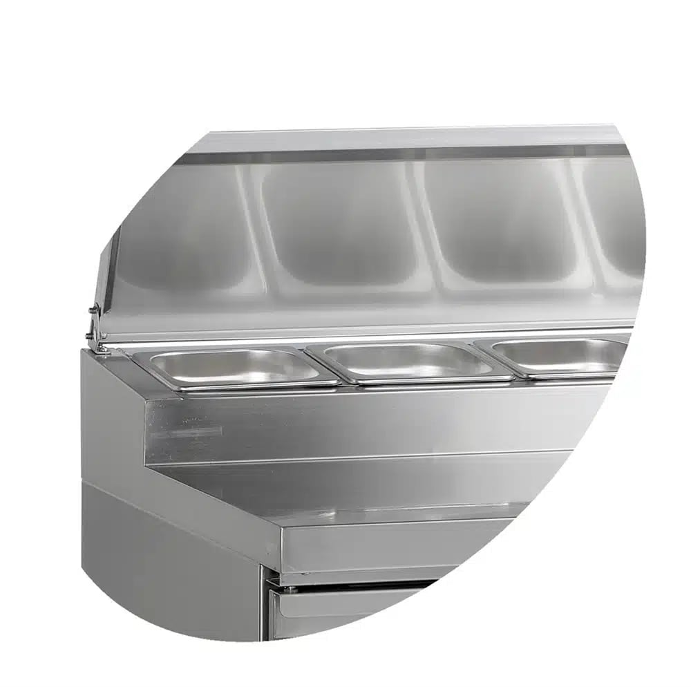 SS1435 Rustfrit Sandwichbord, 320 liter, 118 kg - Billede 2