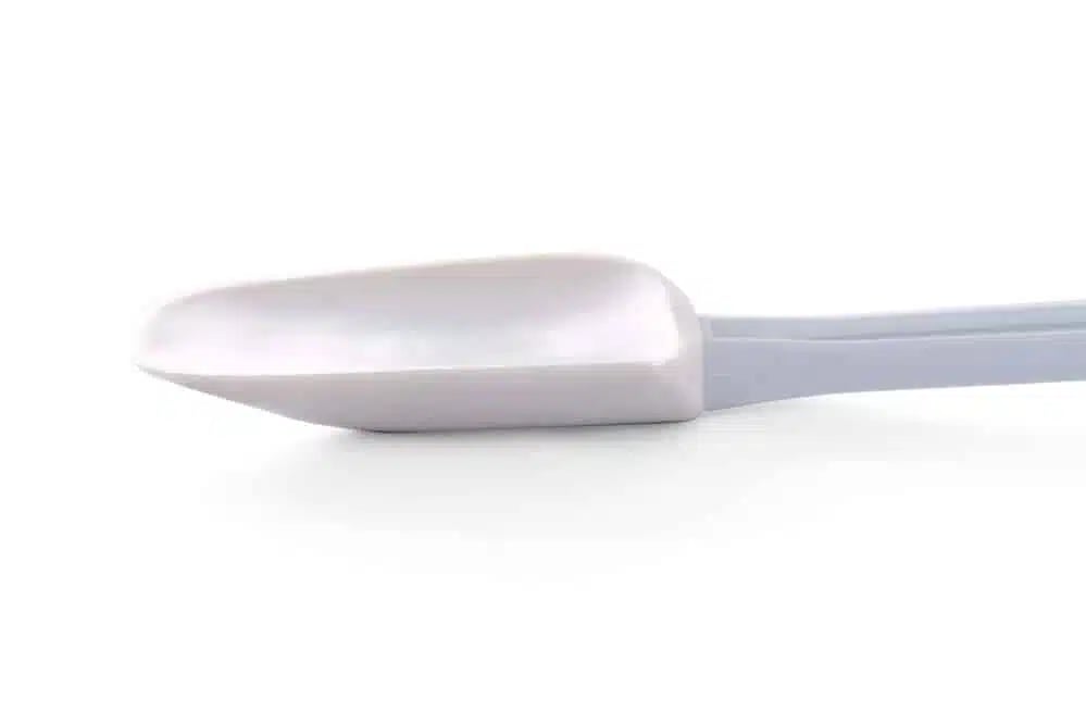 Skrabeske i skeform, hvid, 57x254mm, Hendi. ABS håndtag, blad af syntetisk gummi. - Billede 3