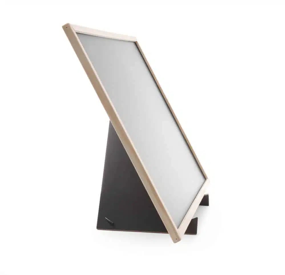 Tavle med stativ og 4 rum, træ, 400x600mm - Billede 3