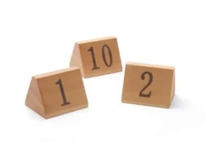 Bordnumre 1-10, størrelse 55x48x44mm, bred skrivetip 15mm - Billede 2