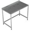 Combisteel - ARBEJDSBORD MED INTEGRERET DRÆNBAKKE 1200X650