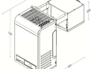 Combisteel - POSITIV VÆGMONTERET TYPENHED 9,6-19,9 M3 - Billede 3