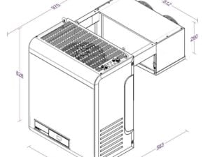 Combisteel - NEGATIV VÆGMONTERET STRADDLE TYPE ENHED 8,4-17,4 M3 230V - Billede 3