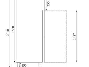 Combisteel - KØLESKAB SS 2 DØRE - Billede 2