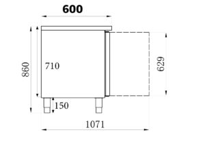 Combisteel - 600 KØLET DISK 3 DØRE - Billede 2