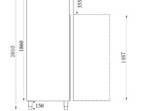 Combisteel - KØLESKAB SS+AL 600 LTR STATISK - Billede 4