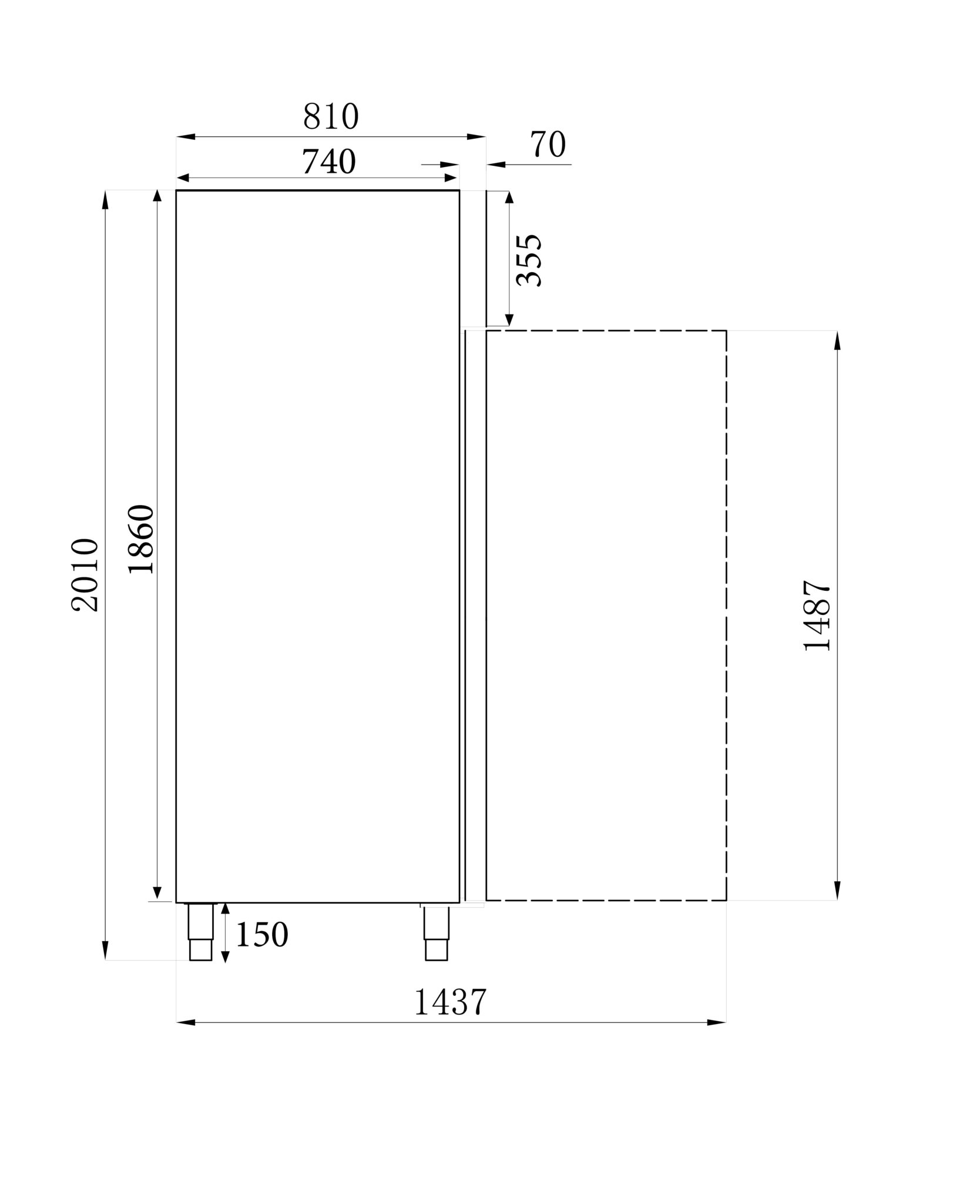 Combisteel - KØLESKAB SS+AL 600 LTR STATISK - Billede 4