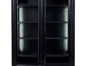 Combisteel - KØLESKAB MED SKYDEDØRE I GLAS BEZ-780 SL SORT - Billede 3