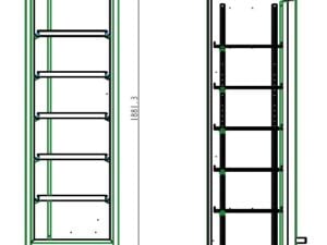 Combisteel - KØLESKAB 1 GLASDØR SORT 221L *TRANSPORT PÅ ANMODNING* - Billede 2