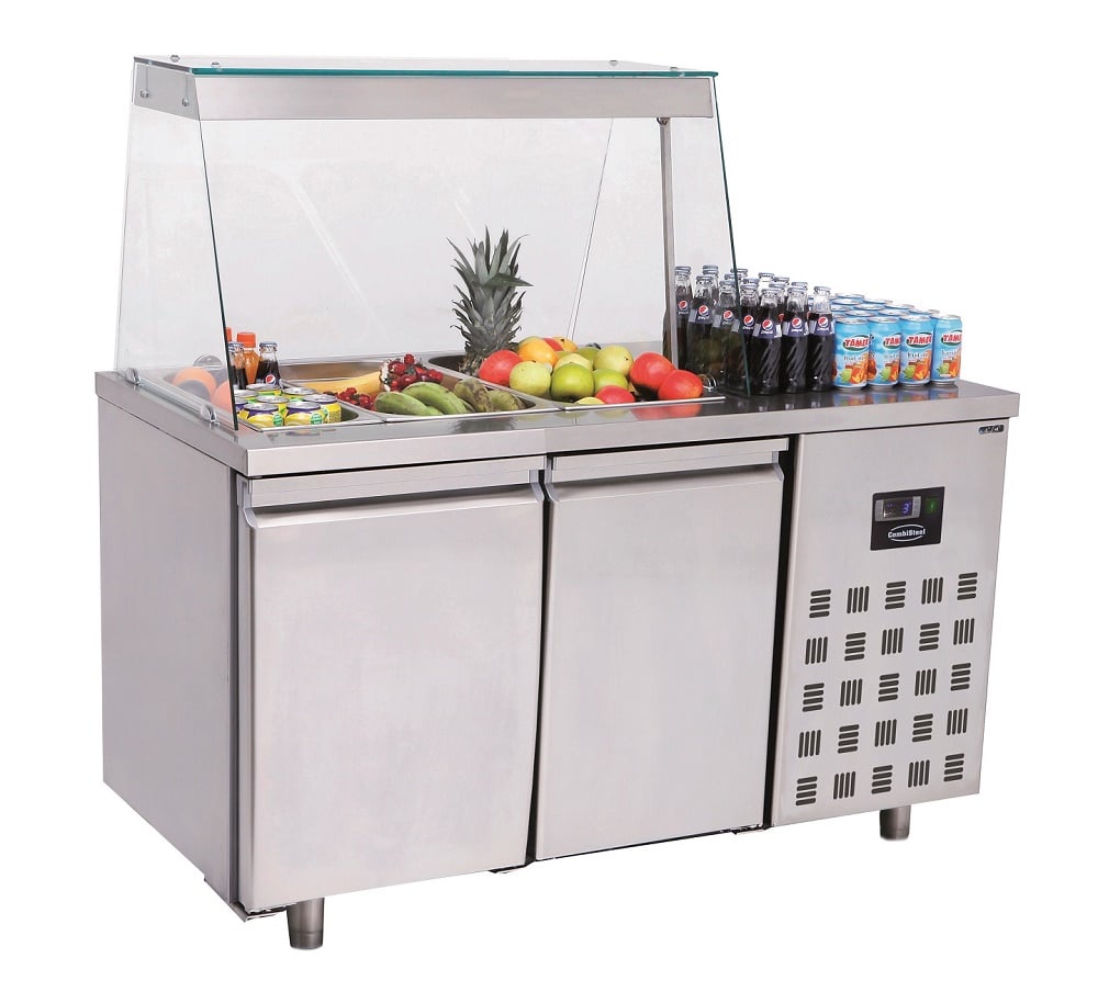 Combisteel - SALADETTE 2 DØRE 3x 1/1GN BEHOLDER