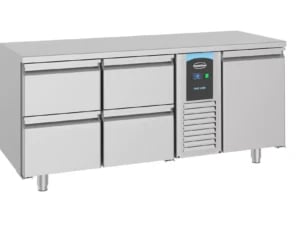 Combisteel - 700 KØLEBORD 1 DØR OG 4 SKABE MONOBLOCK ENERGI LINJE