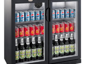 Combisteel - BACKBAR KØLER SORT 2 DØRE