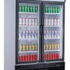Combisteel - KØLESKAB 2 GLASDØRE 1000L