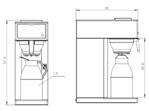 Combisteel - KAFFEMASKINE INKL. TERMOKANDE 2,0L - Billede 6