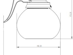 Combisteel - GLAS KAFFEKANDE 1,8L - Billede 2