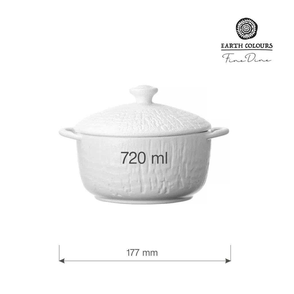Crust håndtag terrin med låg, 140mm - Billede 2