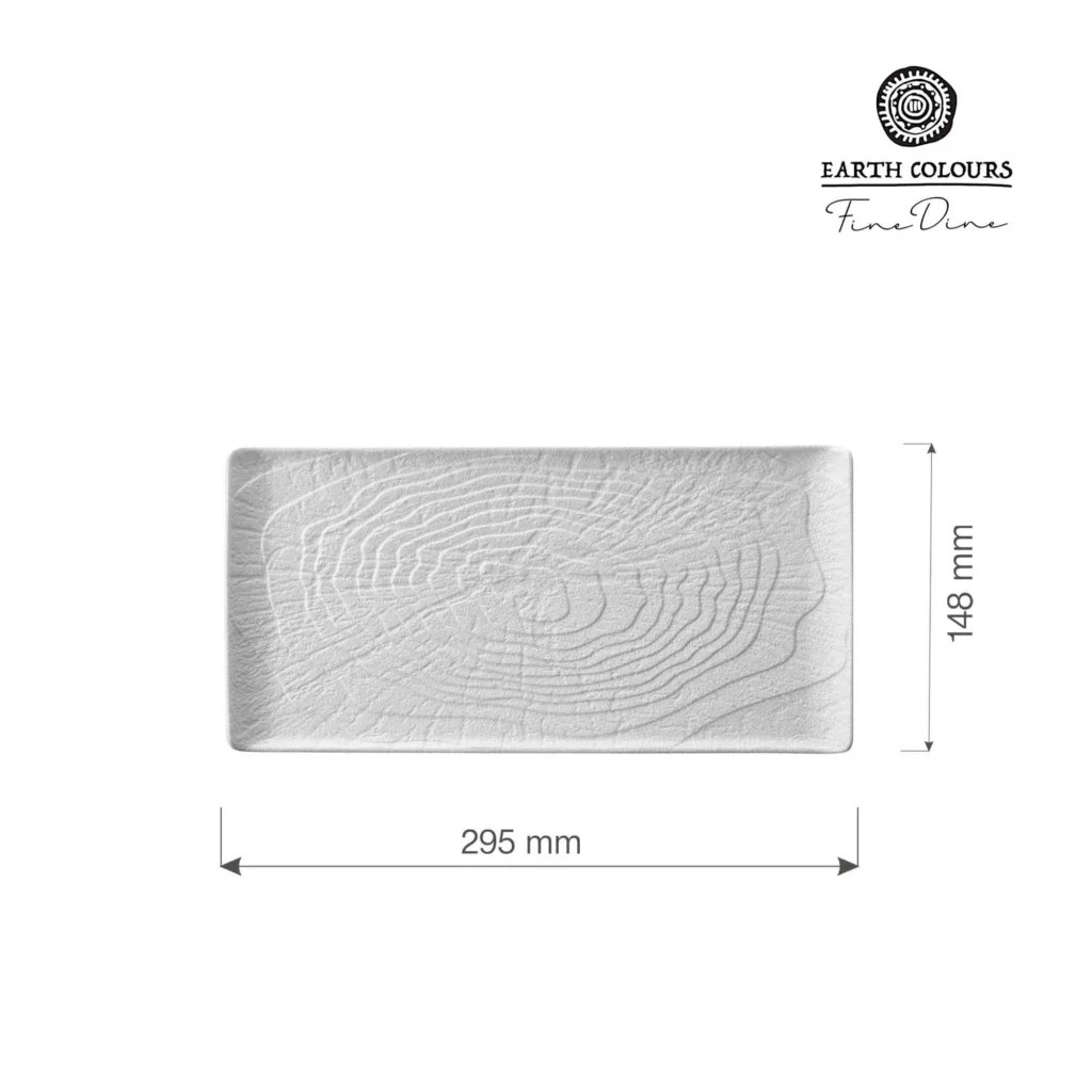 Nordisk - firkantet tallerken 295x148mm - Billede 2