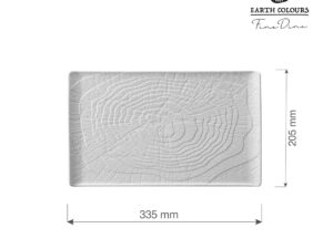 Nordisk - firkantet tallerken 335x205mm - Billede 3