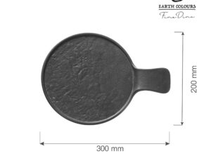 Crust serverings tallerken med håndtag, 300x220x(h)30mm - Billede 2