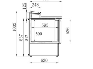 Combisteel - SALADETTE 2 DØRE 5x1/6GN BEHOLDER - Billede 5