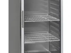 RK710G Rustfrit Stål Køleskab med Glasdør, 650L, 148kg