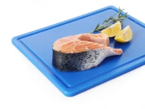 Skærebræt HACCP 600x400, blå, 600x400mm, begge sider glatte og anvendelige. - Billede 2