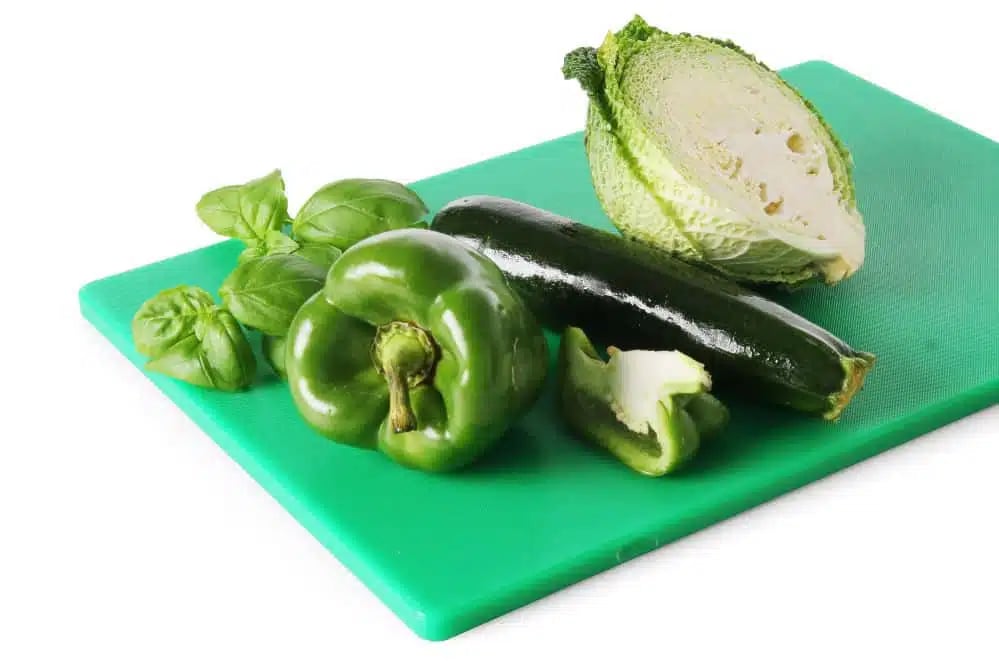 Skærebræt HACCP 600x400, grøn, 600x400mm, begge sider glatte og anvendelige. - Billede 2