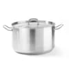 Mellemstørrelse gryde med låg, 15l, til alle komfurer, ø320x(h)190mm