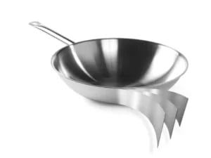 Wok 3-lags uden låg, ø360x(h)90mm - Billede 2