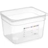 Transparent madopbevaringsbeholder 12,5l - opfylder haccp standarder