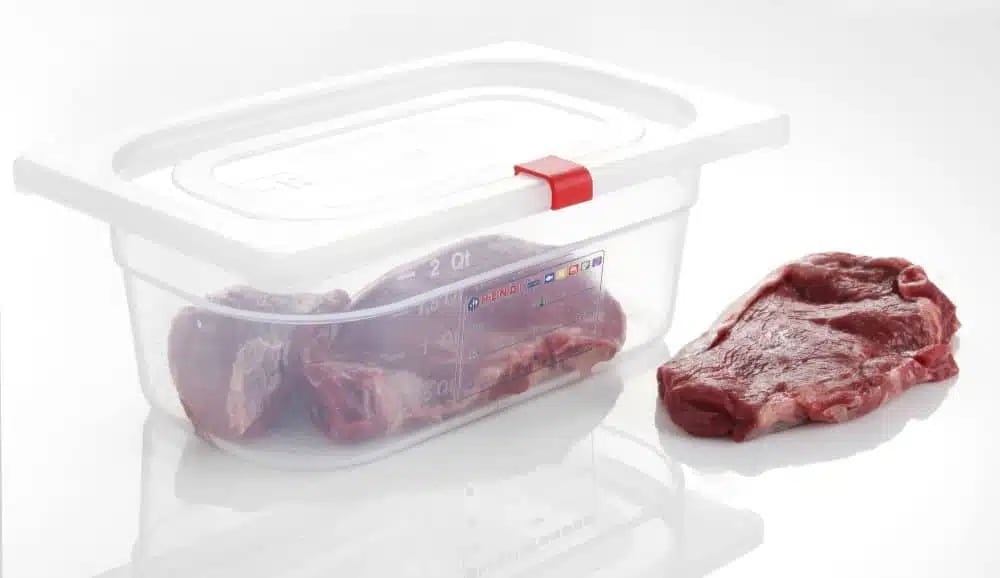 Røde clips til opbevaringsbeholdere (haccp), 12 stk. i pakke - Billede 2