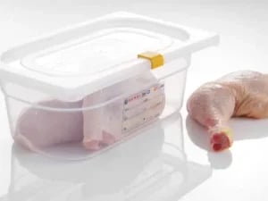 Gule clips til opbevaringsbeholdere, haccp, 12 stk. - Billede 2