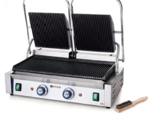 Panini grill 3600W, stor klemgrill, double