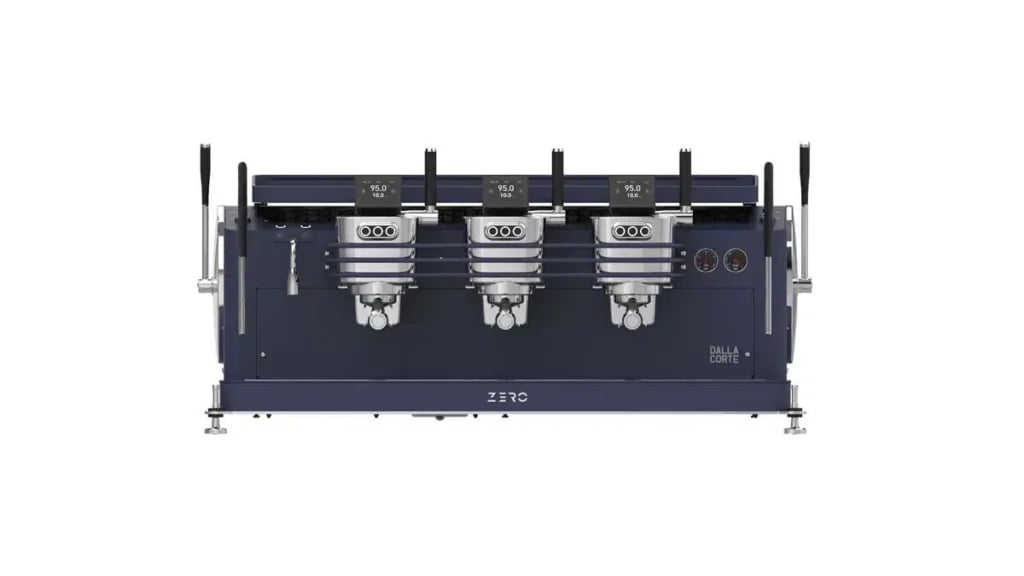 Espressomaskine ZERO BARISTA 3-gruppe i Total Navy Blue