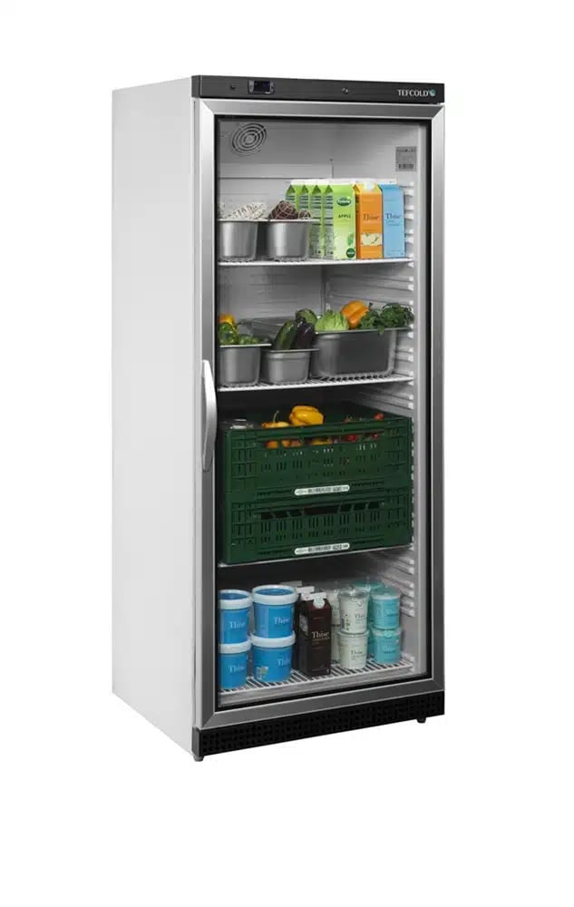 UR600G Hvidt Displaykøleskab med Glasdør, 605 Liter - Billede 2