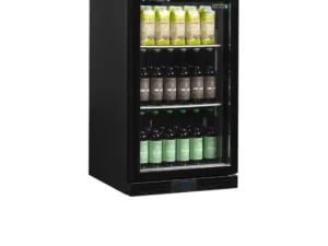 DB126H Professionelt Backbar Køleskab, 125L Kapacitet, Sort Finish - Billede 2