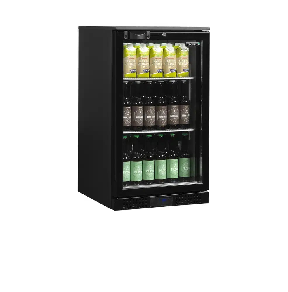 DB126H Professionelt Backbar Køleskab, 125L Kapacitet, Sort Finish - Billede 2
